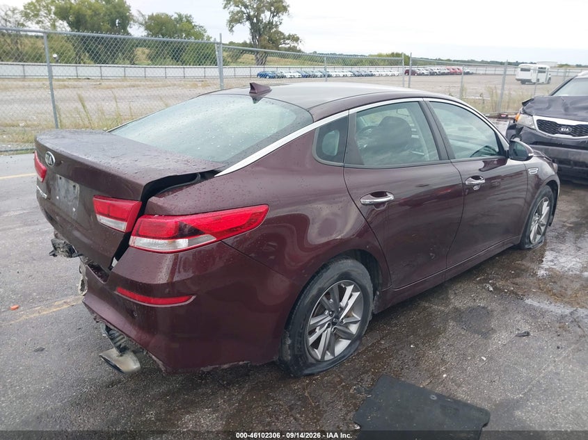 Vin: 5xxgt4l39kg340090, lot: 46601964, kia optima lx 20194