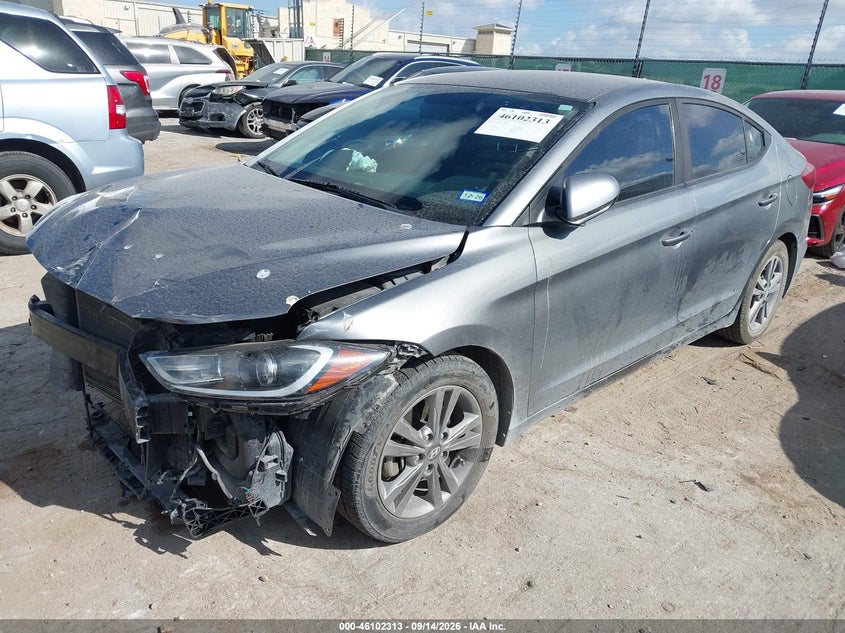 2017 Hyundai Elantra Se, Удар спереди, IAAI, VIN KMHD84LF4HU402489 — фото 2