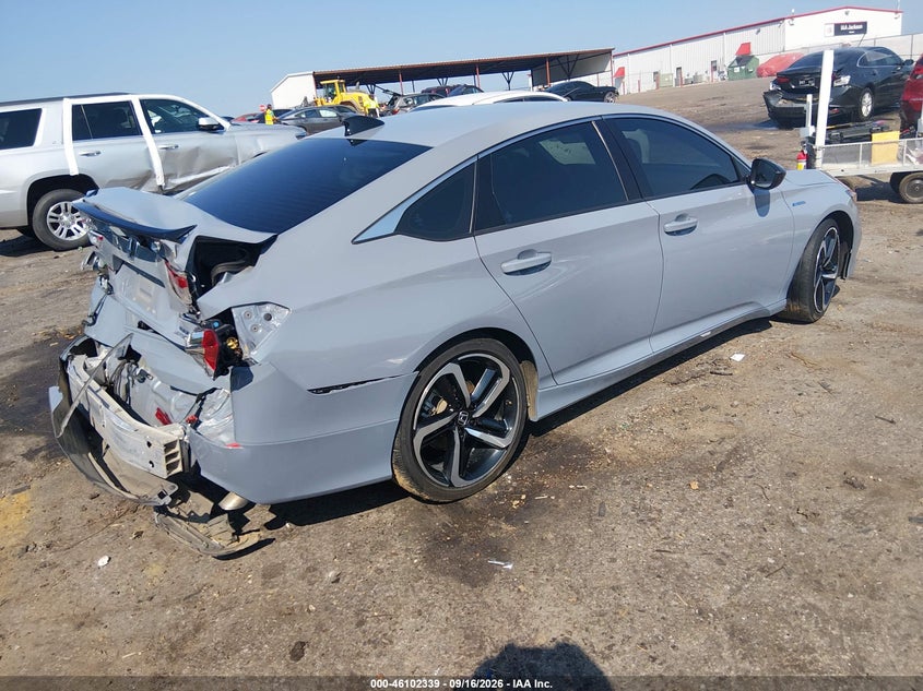 Vin: 1hgcv3f24na044269, lot: 46601997, honda accord hybrid sport 20224