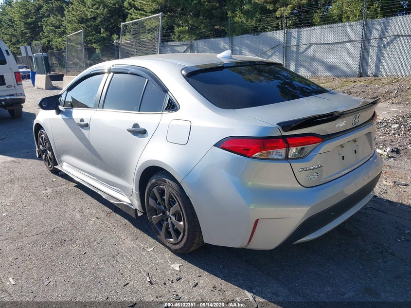 Vin: 5yfepmae5mp262918, lot: 46602009, toyota corolla le 20213