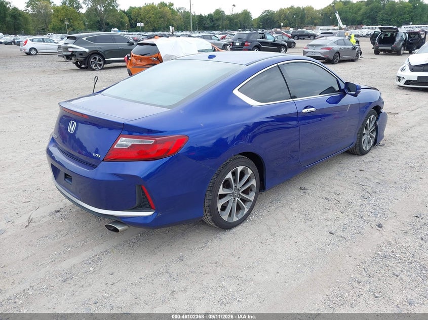 Vin: 1hgct2b83ga006609, lot: 46602026, honda accord ex-l v-6 20164