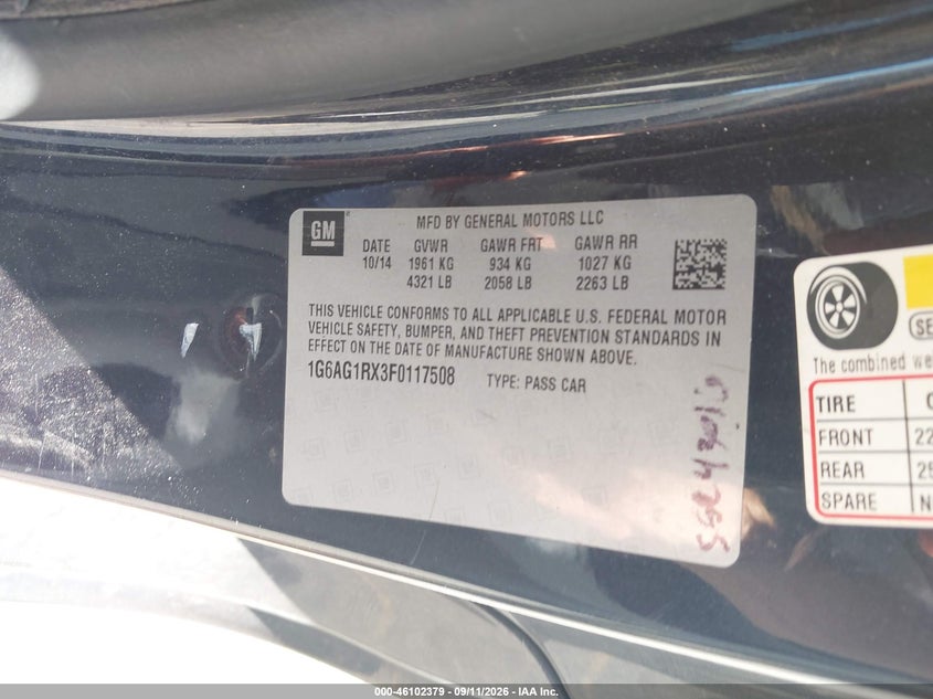 2015 CADILLAC ATS STANDARD · Фото 9