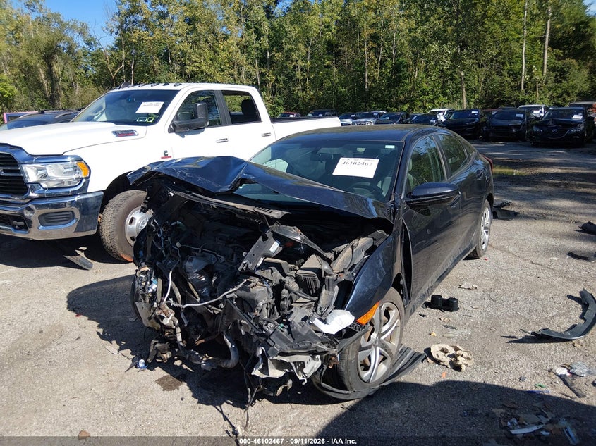 Vin: 19xfc2f5xge067657, lot: 46602125, honda civic lx 20162