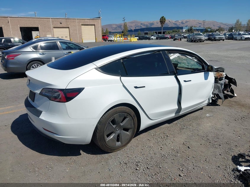 Vin: 5yj3e1ea7mf985734, lot: 46602152, tesla model 3 standard range plus rear-wheel drive 20214