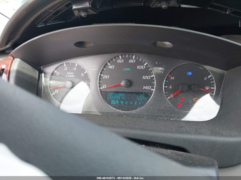 CHEVROLET IMPALA 2009 VIN 2G1WT57KX91196707