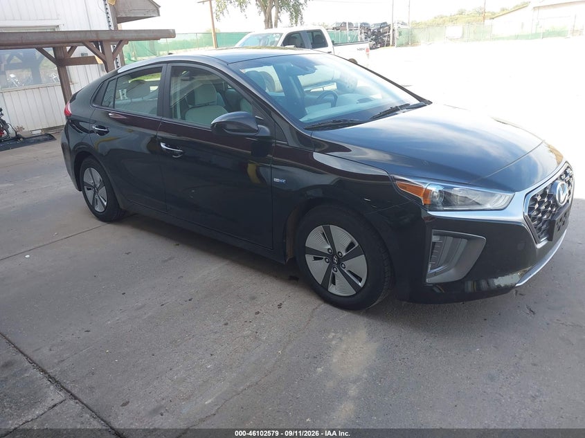Vin: kmhc65lc7lu220095, lot: 46602237, hyundai ioniq hybrid blue 20201
