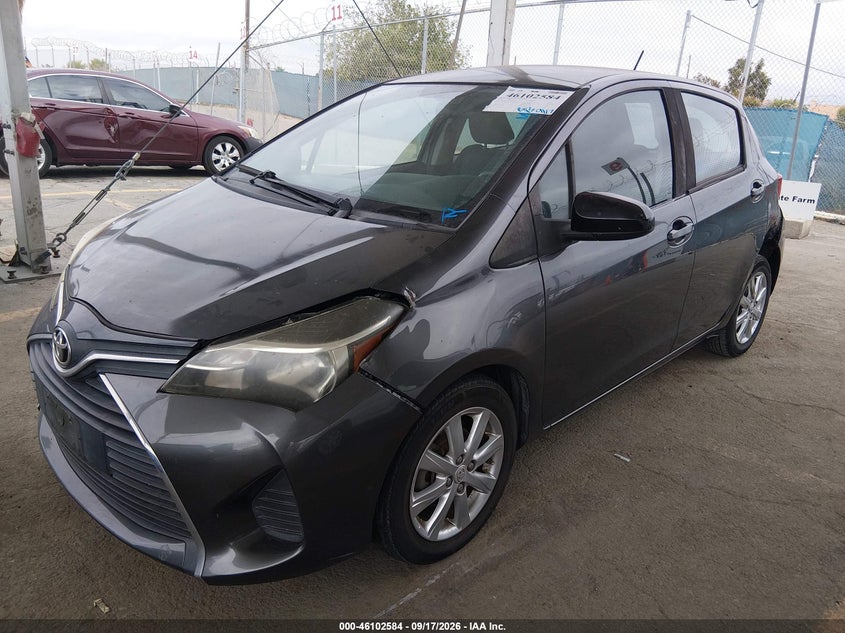 Vin: vnkktud32ga061342, lot: 46602242, toyota yaris le 20162