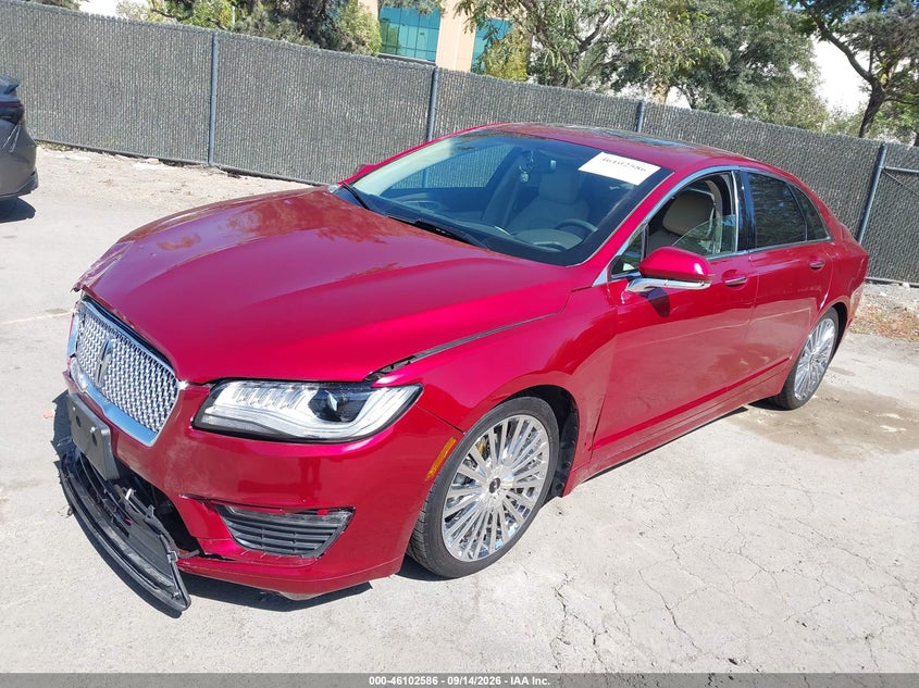 2017 Lincoln MKZ, Front End, IAAI, VIN 3LN6L5MU9HR603354 — photo 2