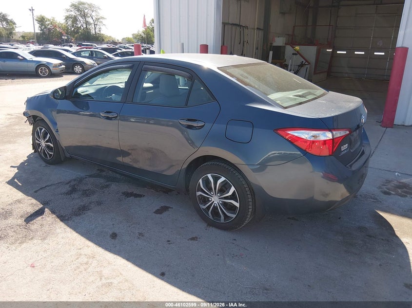 Vin: 2t1burhe2gc501974, lot: 46602257, toyota corolla le 20163