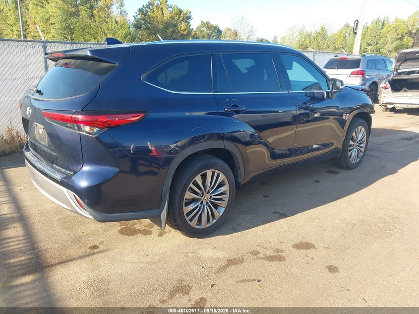 Vin: 5tdfzrbh3ls033695, lot: 46602275, toyota highlander platinum 20204
