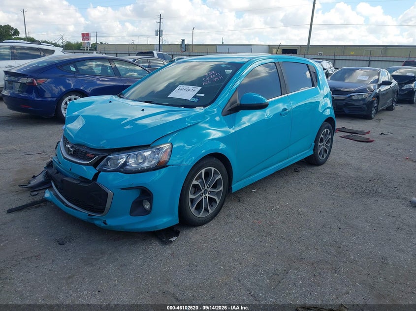 Vin: 1g1jd6sb6l4110941, lot: 46602278, chevrolet sonic fwd  lt 5-door 20202