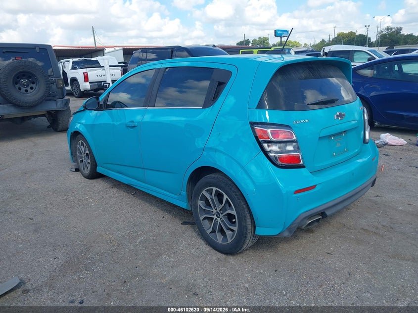 Vin: 1g1jd6sb6l4110941, lot: 46602278, chevrolet sonic fwd  lt 5-door 20203