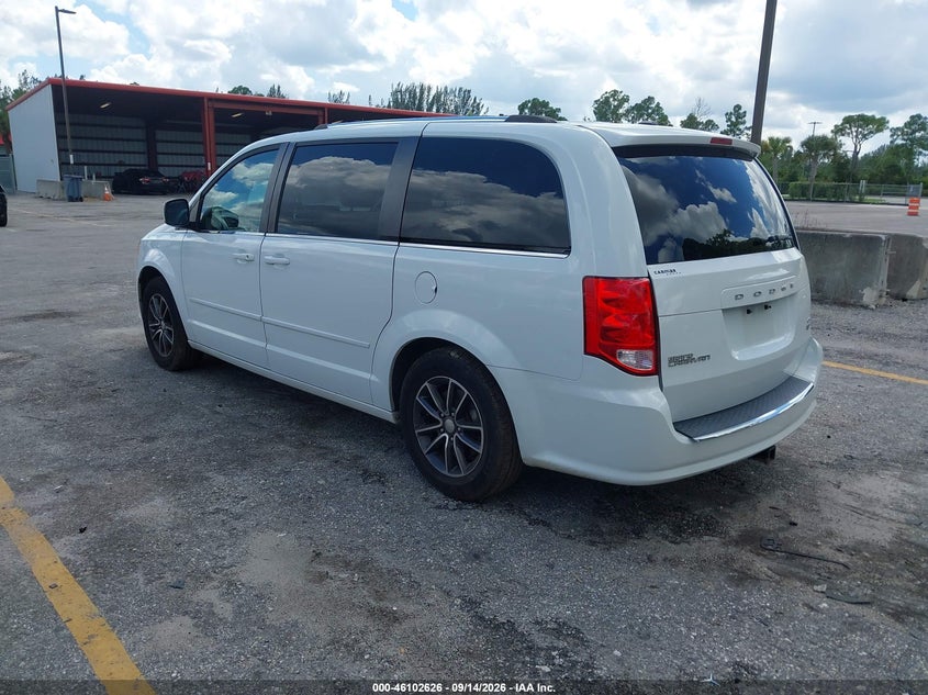 Vin: 2c4rdgcg7hr562413, lot: 46602284, dodge grand caravan sxt 20173