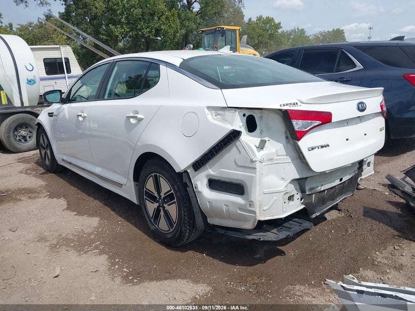 Vin: knagm4ad7d5044336, lot: 46602289, kia optima hybrid lx 20133
