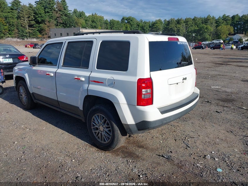 Vin: 1c4njpbb5ed818625, lot: 46602296, jeep patriot sport 20143