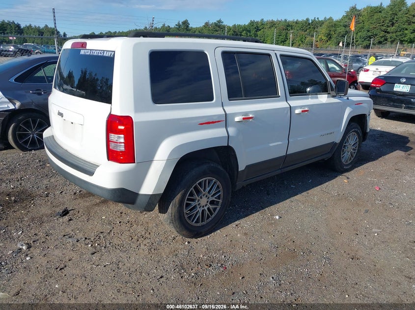 Vin: 1c4njpbb5ed818625, lot: 46602296, jeep patriot sport 20144