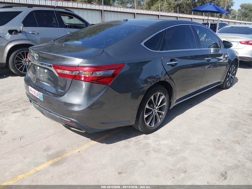 Vin: 4t1bk1eb6ju284016, lot: 46602304, toyota avalon xle 20184