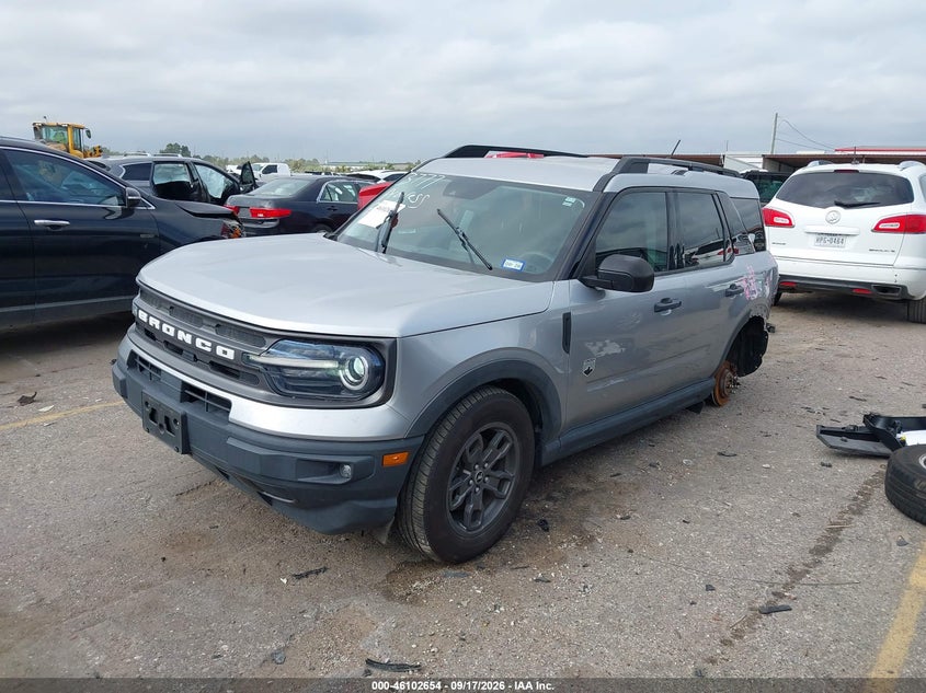 Vin: 3fmcr9b68mrb37018, lot: 46602312, ford bronco sport big bend 20212