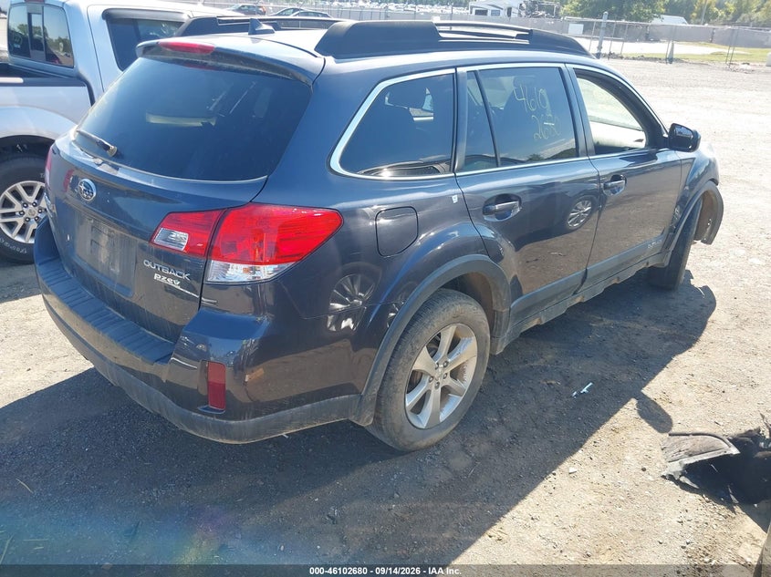 Vin: 4s4brbkc5d3291340, lot: 46602338, subaru outback 2.5i limited 20134