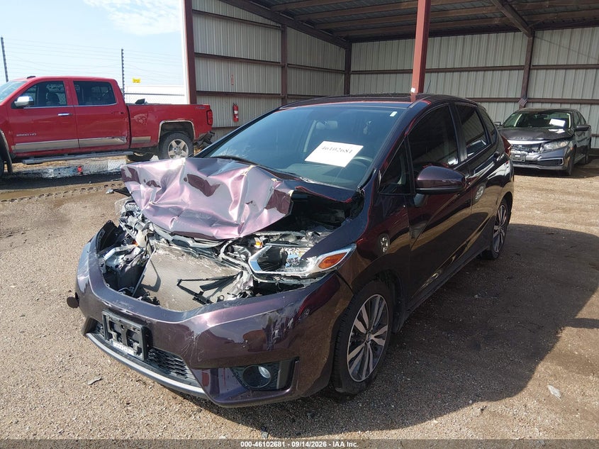 Vin: jhmgk5h71gx033287, lot: 46602339, honda fit ex 20162