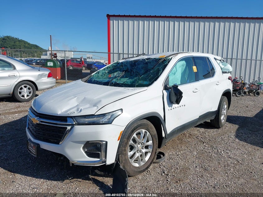 Vin: 1gnerfkw5nj167818, lot: 46602361, chevrolet traverse fwd ls 20222