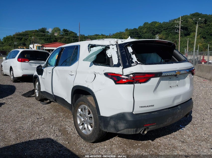 Vin: 1gnerfkw5nj167818, lot: 46602361, chevrolet traverse fwd ls 20223