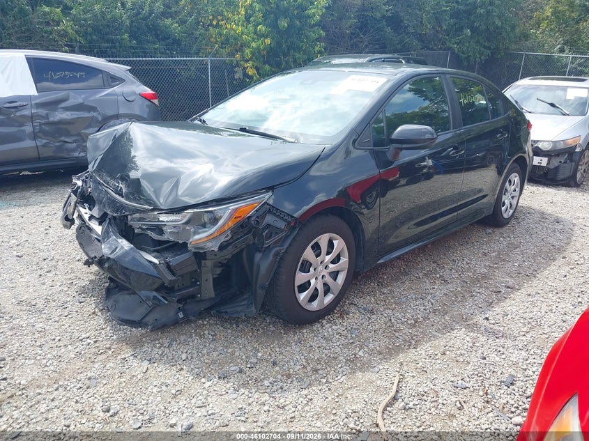 Vin: 5yfepmae0mp237537, lot: 46602362, toyota corolla le 20212