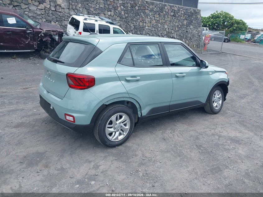 Vin: kmhrb8a37tu481026, lot: 46602368, hyundai venue se 20264