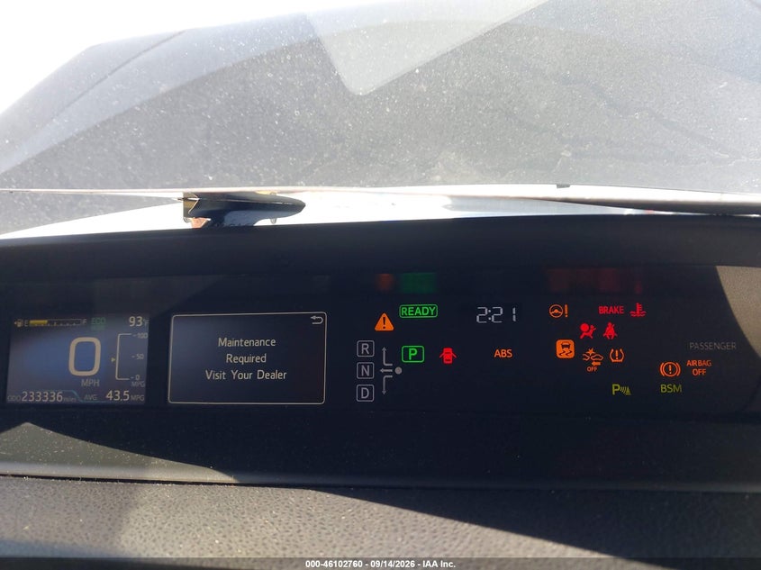 TOYOTA PRIUS 2018 VIN JTDKBRFU8J3590577