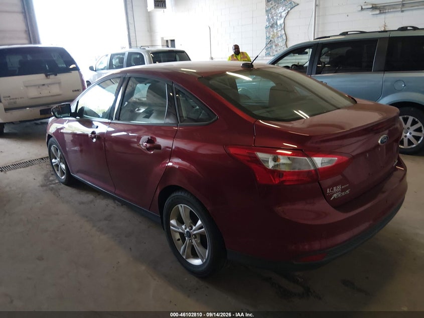 Vin: 1fadp3f28el131504, lot: 46602468, ford focus se 20143