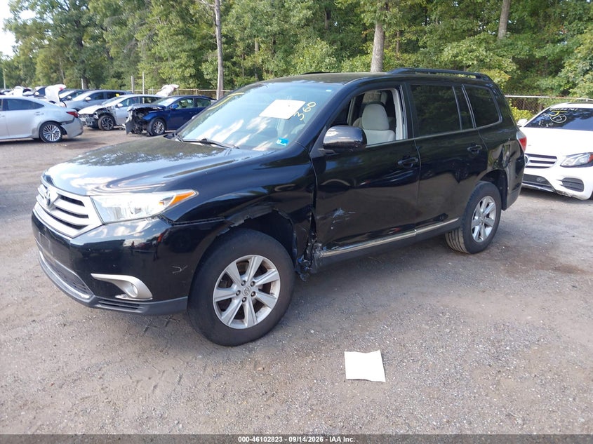 Vin: 5tdbk3eh3ds261354, lot: 46602481, toyota highlander base plus v6 20132