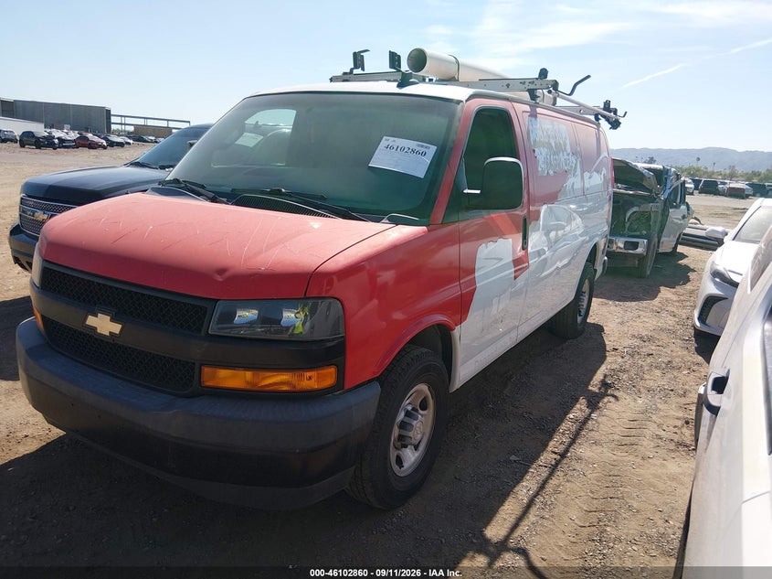 Vin: 1gcwgafgxk1325476, lot: 46602518, chevrolet express 2500 work van 20192
