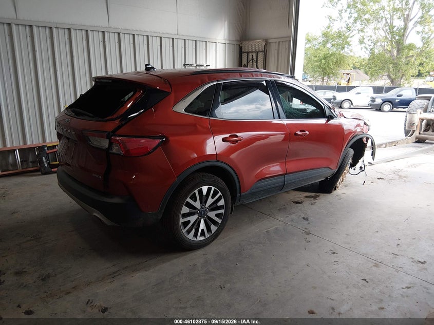Vin: 1fmcu9dz5lua60136, lot: 46602533, ford escape titanium hybrid 20204