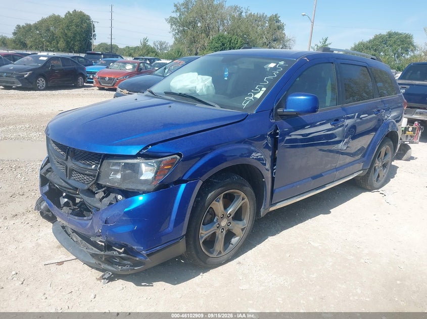 Vin: 3c4pdcgg7ft535524, lot: 46602567, dodge journey crossroad 20152
