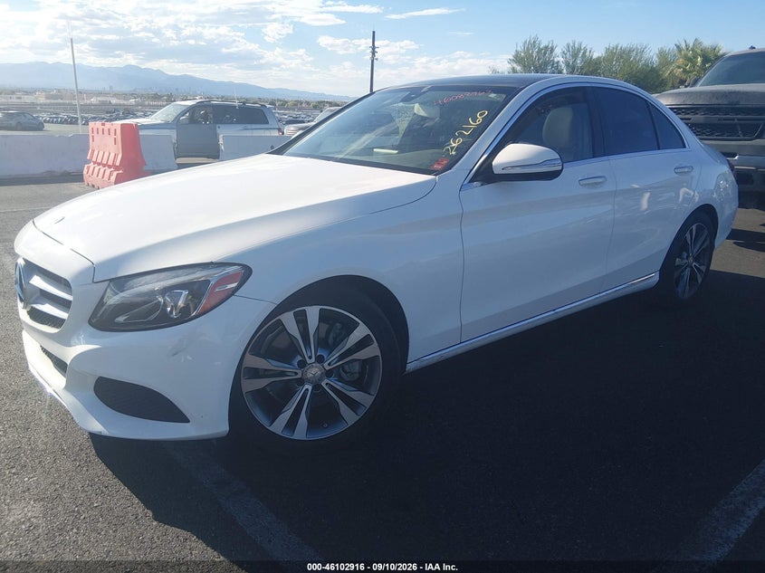 Vin: 55swf4jb7fu048474, lot: 46602574, mercedes-benz c 300 20152