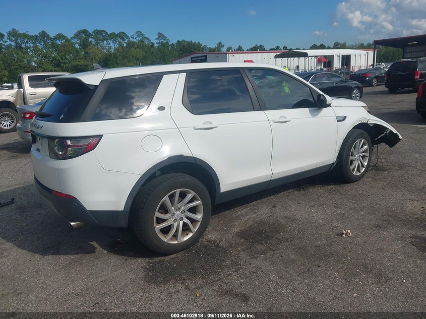 Vin: salcr2bg0gh614737, lot: 46602576, land rover discovery sport hse 20164