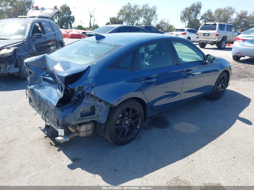 Vin: 2hgfe2f54th528040, lot: 46602578, honda civic sport 20264