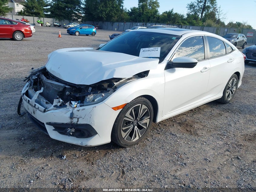 Vin: 19xfc1f76ge215430, lot: 46602582, honda civic ex-l 20162
