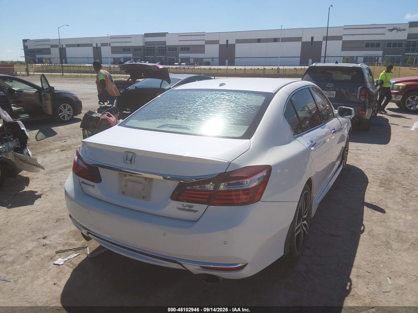 Vin: 1hgcr3f95ha002571, lot: 46602604, honda accord touring v6 20174