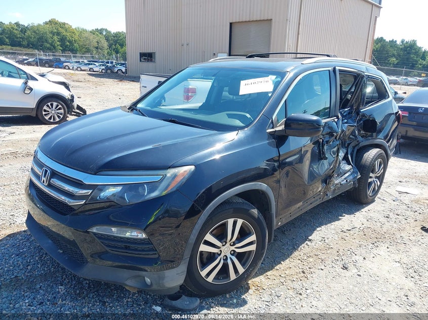 Vin: 5fnyf5h5xgb022534, lot: 46602628, honda pilot ex-l 20162