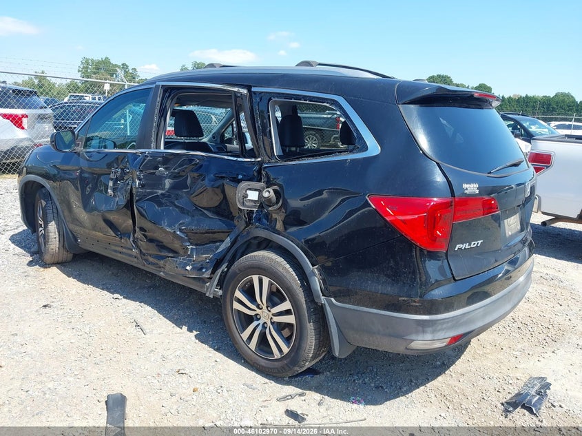 Vin: 5fnyf5h5xgb022534, lot: 46602628, honda pilot ex-l 20163