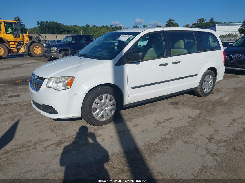 Vin: 2c4rdgbg0er250687, lot: 46602631, dodge grand caravan american value pkg 20142