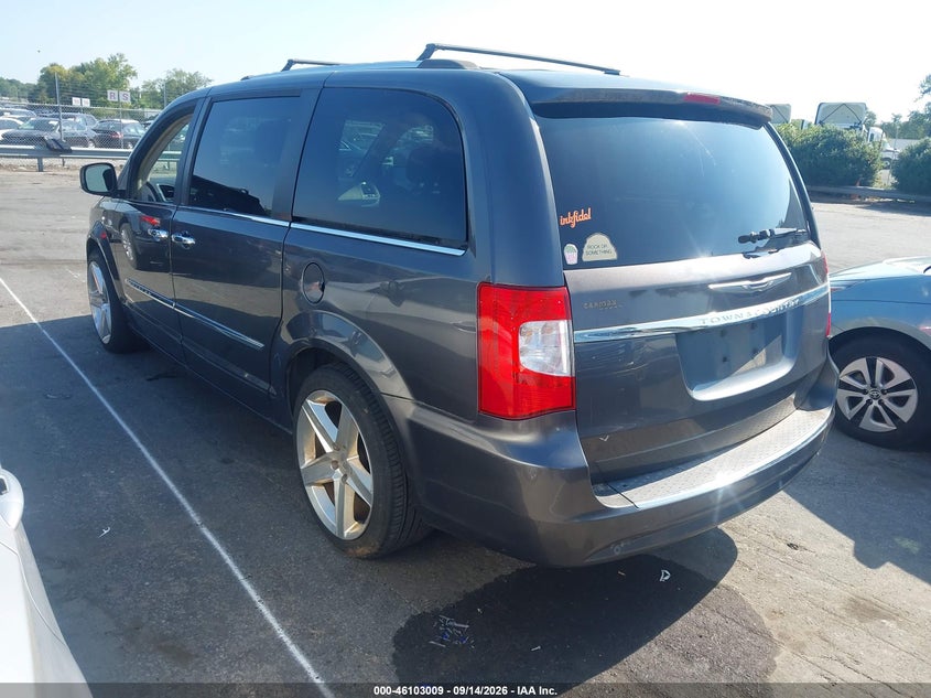 Vin: 2c4rc1cg3er279700, lot: 46602667, chrysler town & country touring-l 30th anniversary 20143