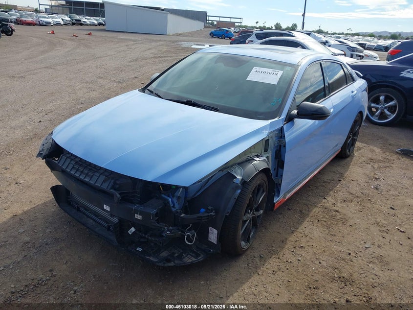 Vin: kmhlw4dk3su026582, lot: 46602676, hyundai elantra n 20252