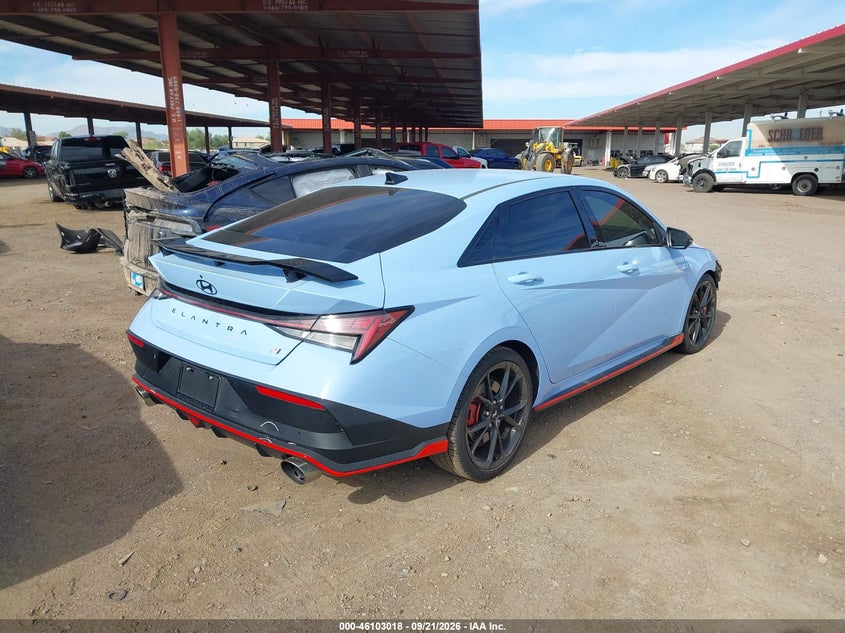 Vin: kmhlw4dk3su026582, lot: 46602676, hyundai elantra n 20254