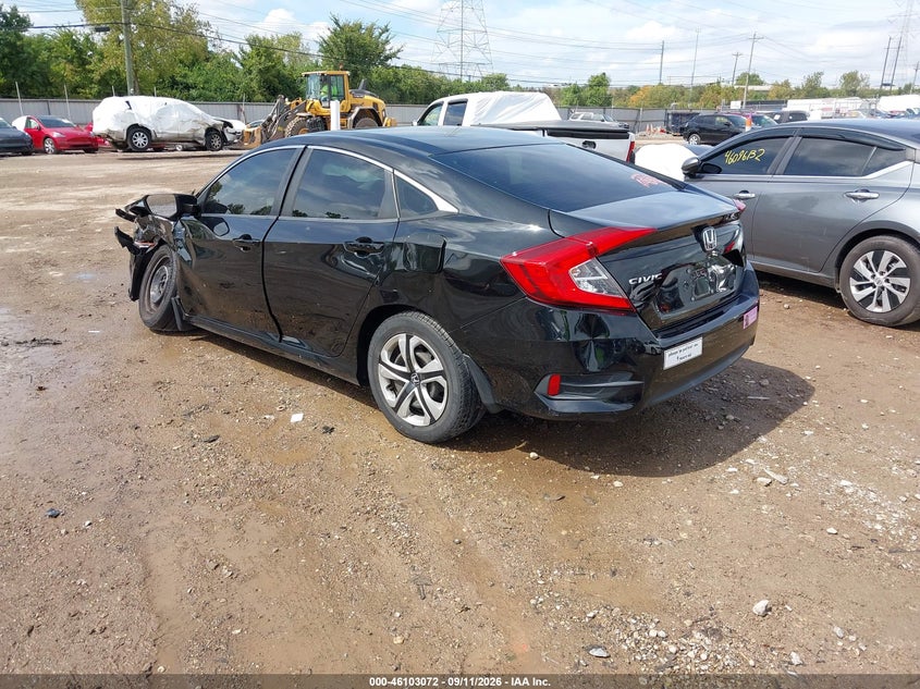 Vin: 19xfc2f54ge015764, lot: 46602730, honda civic lx 20163
