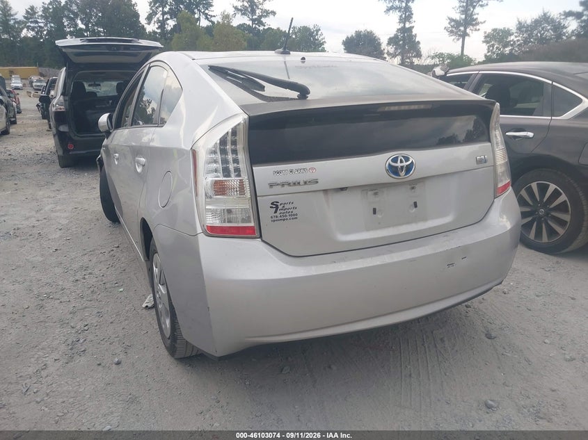 Vin: jtdkn3du9a0157388, lot: 46602732, toyota prius iii 20103