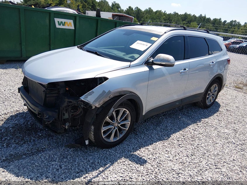 Vin: km8sn4hf1hu215302, lot: 46602736, hyundai santa fe limited 20172