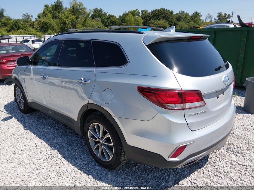 Vin: km8sn4hf1hu215302, lot: 46602736, hyundai santa fe limited 20173