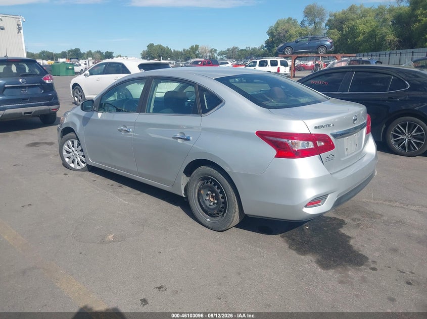 Vin: 3n1ab7ap3jy296239, lot: 46602754, nissan sentra s 20183